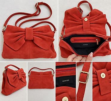 pinko çanta: Mango firması . Narıncı süet çiyin/çapraz çanta - Material: yumşaq — 1