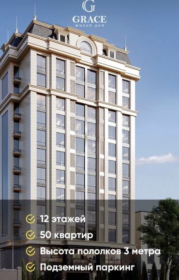 Продажа домов: 1 комната, 50 м², Элитка, 6 этаж, ПСО (под самоотделку)