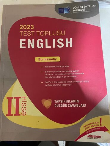 Testlər: İngilis dili Testlər 11-ci sinif, DİM, 2-ci hissə, 2023 il