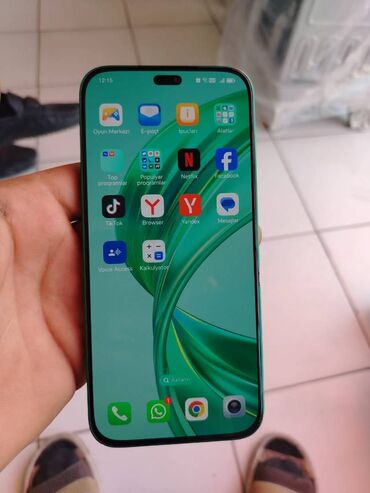 iphone 12 dubai qiymeti: Honor X8b, 128 GB, rəng - Yaşıl, Zəmanət, Barmaq izi, İki sim kartlı