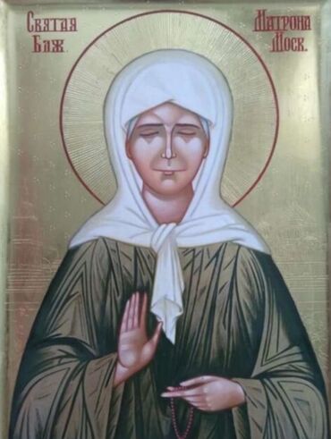 Картины: Икона писанная Св. Блаженная Матрона Московская Св. Ангел Хранитель — 2