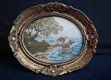 avan od kamena: Villeroy goblen "Rt u moru" 1985 28x22 cm — 1