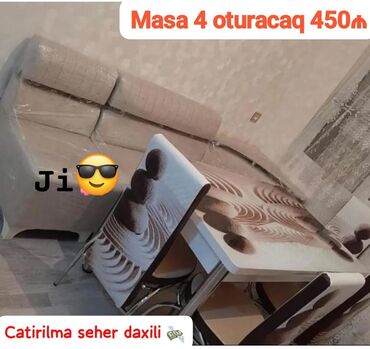 metbex ucun stol stullar: Künc divan və masa desti