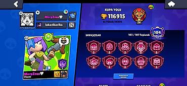 Digər bijuteriyalar: Brawl Stars hesabı. Hesabın əsas göstəriciləri: - 116915 kupa - Ən — 3