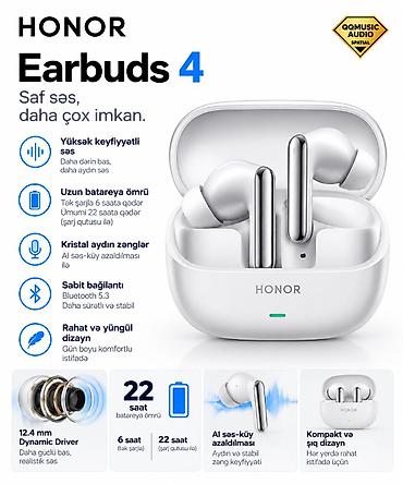 Qulaqcıqlar: HONOR Earbuds 4 – Saf səs, daha çox imkan - Yüksək keyfiyyətli səs — 1