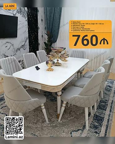 Ev və bağ: Masa dəsti – La Mini - Masa: açılan mexanizmli - Ölçülər: açıq 90 × — 1