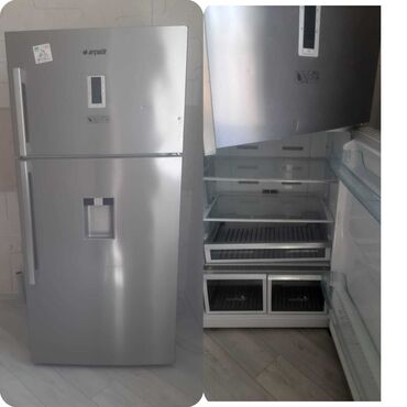 arcelik soyuduculari qiymetleri: 2 qapılı Arcelik Soyuducu Satılır, rəng - Boz, Dispenserli