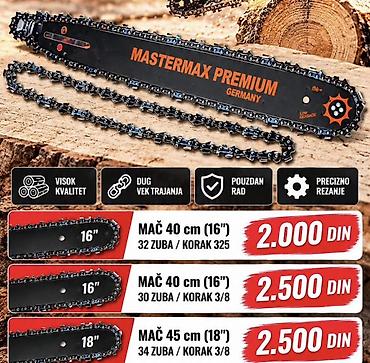 set burgija: MASTERMAX PREMIUM Germany – mač i lanac za motorne testere - Visok — 1