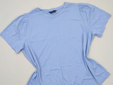 błękitna sukienki wieczorowa: T-shirt, F&F, 5XL (EU 50), condition - Very good