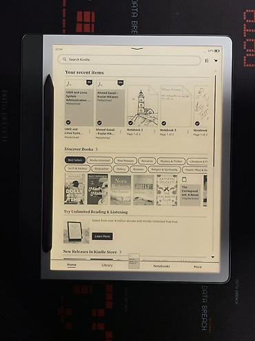 mətn pdf: Amazon Kindle Scribe 32GB (2024 Gen) + Premium Pen + Qab (Case) — 7