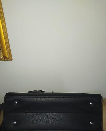 Torbe: Veoma lepa Birkinka Crna damska torba – klasičan tote/Birkin stil - — 9