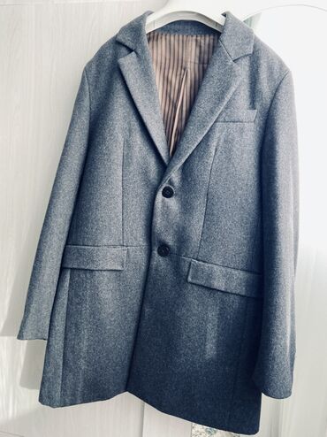 мужское зимнее пальто с капюшоном: Пальтолор, Классика, Күз-жаз, Кыска модель, Оверсайз, M