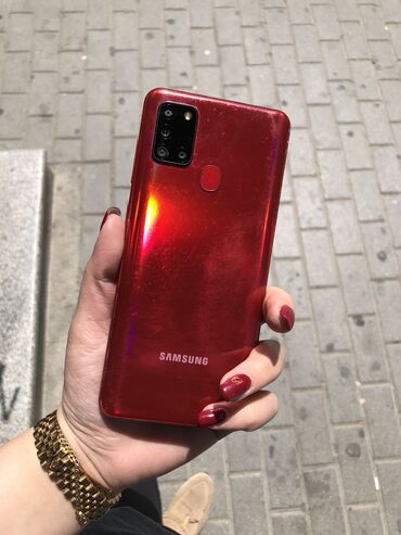samsung z560: Samsung Galaxy A21S, 32 GB, rəng - Qırmızı