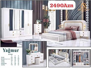 Yataq otağı dəstləri: İkinəfərlik çarpayı, Dolab, Termo, Tumba, Yeni — 68