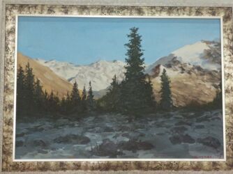 краски для художника: Холст маслом, ущелье Ала арча. Шыгаев