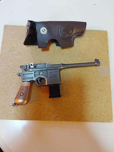 Bijuteriya: Mauser C96 tərzində mini model açarlıq və ya kolleksiya suveni̇ri - — 4