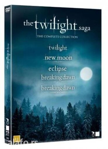 sharp objects sa prevodom: Sumrak saga [the twilight saga] kolekcija - 5 filma kompletna