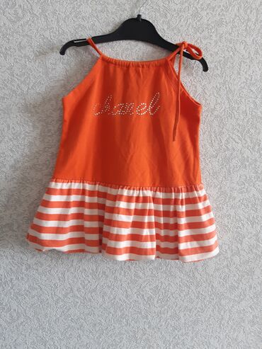 balaca usaq paltarlari: Детское платье цвет - Оранжевый