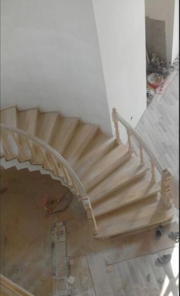 Pilləkən məhəccərləri: Taxta pilləkənlərin və taxta qapıların yığılması.Zəmanət var! Sərfəli̇ — 4