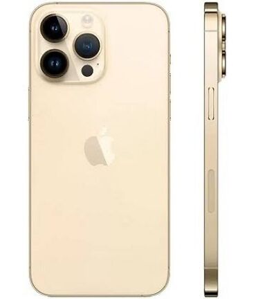 офисный телефон: IPhone 14 Pro Max, Колдонулган, 256 ГБ, Алтын, Каптама, Куту, 94 %