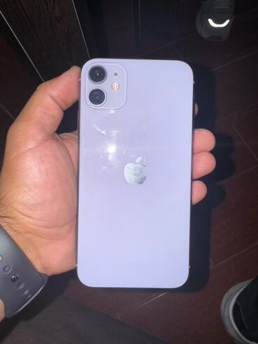 Apple iPhone: IPhone 11, 64 GB, Deep Purple, Barmaq izi, Simsiz şarj, Face ID