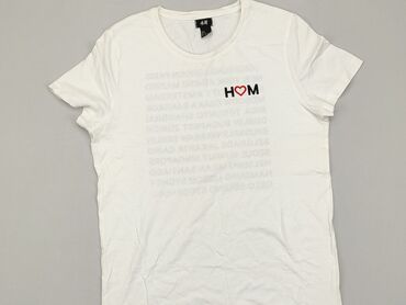 białe t shirty damskie gruba bawełniane: T-shirt, H&M, S, stan - Bardzo dobry