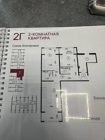 в тунгуче: 2 комнаты, 76 м², Элитка, 8 этаж, ПСО (под самоотделку) — 3