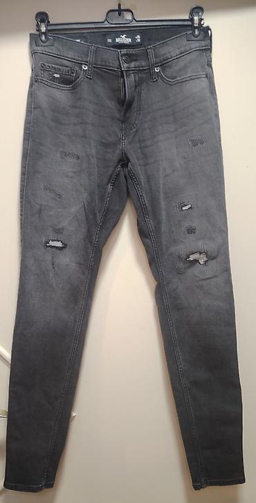 replay 41: Hollister muške farmerke – sivi izbledeli denim sa „distressed” — 1
