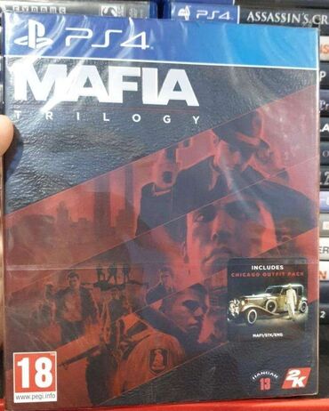 playstation 3 baku electronics: PlayStation 4 üçün mafia Trilogy oyun diski.