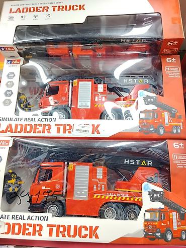 rc модели: Игрушечная пожарная машина с выдвижной лестницей HSTAR (Ladder Truck) — 1