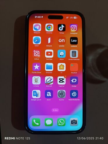 ТВ и видео: IPhone 15 Pro Max, 256 ГБ, Natural Titanium, Face ID