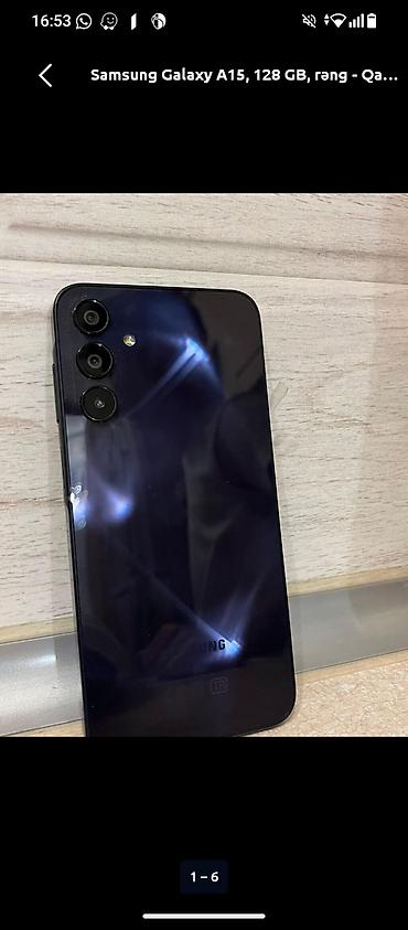 Samsung Galaxy A15, 128 GB, rəng - Qara
