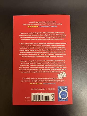 Digər kitablar və jurnallar: Məhsul: Kitab – “The Startup Way” (Eric Ries) Təp təzədir oxunmayıb — 2