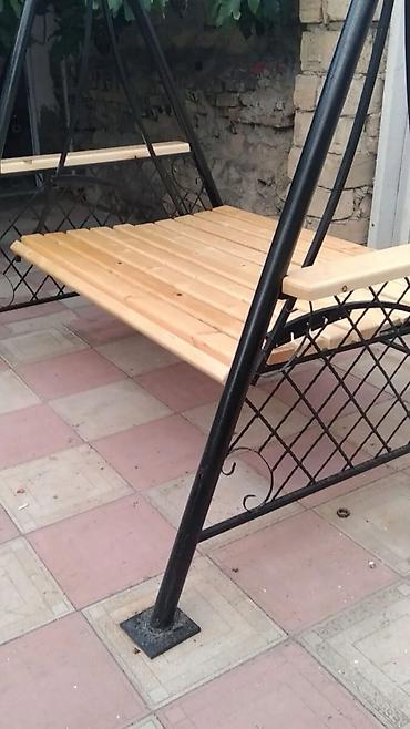 Mebel: Bağ yelləncəyi – metal karkaslı, taxta oturacaq və arxalıq - — 1
