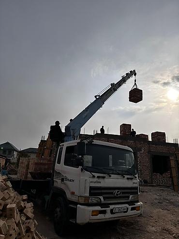 Аренда манипулятора: Услуги автокрана-манипулятора на базе Hyundai имеется бадья корыто — 11