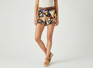 legginsy bezszwowe z wysokim stanem push up: Parisian Collection, Шорти жіночі, розмір M