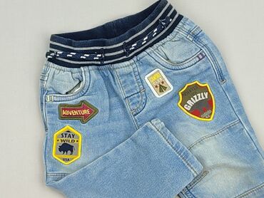 legginsy woskowane wysoki stan: Spodnie jeansowe, 3-6 miesięcy, stan - Bardzo dobry