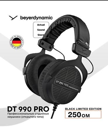 black: Б/У, состояние идеальное. Торг возможен! Beyerdynamic DT 990 Pro Black — 1