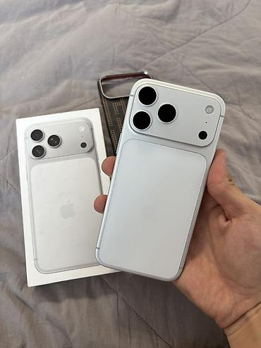 iphone pro max 15: IPhone 17 Pro Max, Б/у, 256 ГБ, Белый, Защитное стекло, Чехол, Коробка, 95 % — 2