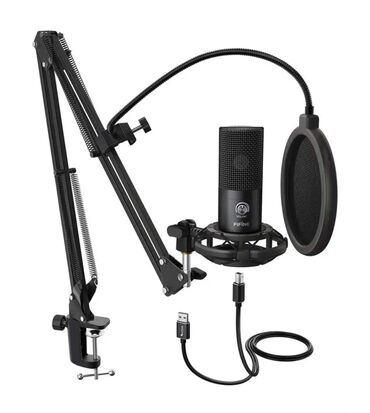 Студийные микрофоны: Продаётся микрофонный комплект Fifine T669, дешево 📍Fifine T669 - — 3