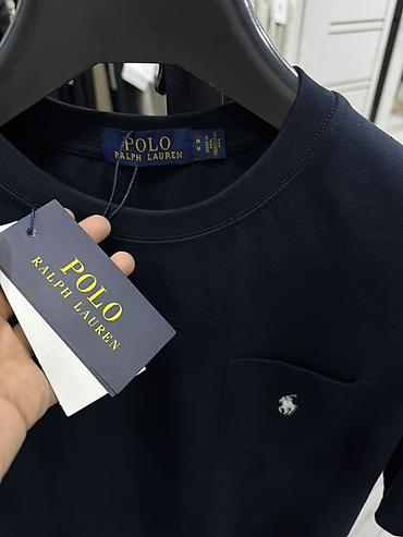 футболки polo: Мужская футболка, S, M, L, Polo Ralph Lauren, Новый, цвет - Синий, Самовывоз — 2
