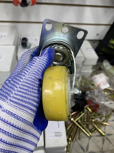 Колесики для мебели: Поворотное роликовое колесо с площадкой крепления - Тип: поворотный — 2