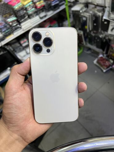 фото на стекле: IPhone 13 Pro Max, Б/у, 256 ГБ, Matte Gold, 86 %