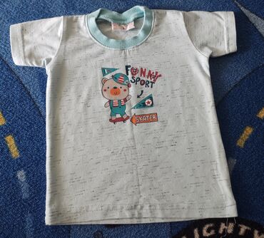tanke pamučne rukavice: Round neck, Short sleeve