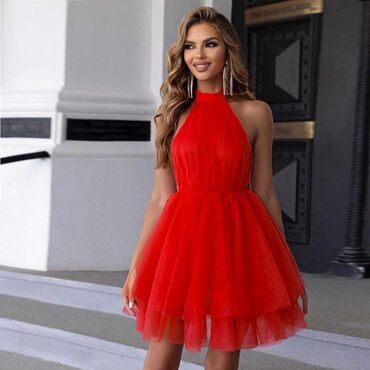 crvena haljina za devojke visine: Haljune