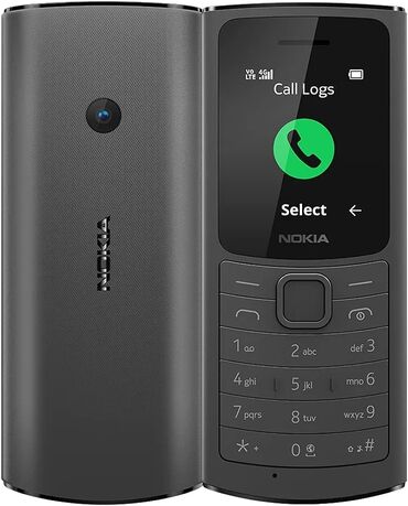SIM-карты: Nokia C110, Новый, < 2 ГБ, цвет - Черный, 2 SIM