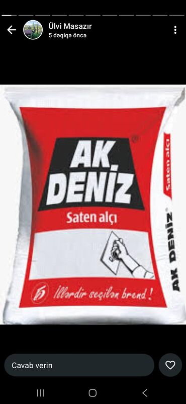 Sement: Holcim Sement, M-400, A-klass, Kredit var, Pulsuz çatdırılma — 20