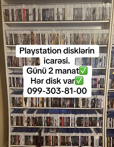 Hər növ ps4 və ps5 disklərin satışı və icarəsi