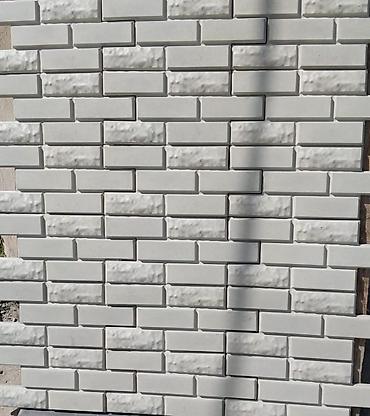 ağ kərpic: Fasad üçün dekorativ daş/plastik daş panelləri - Kərpic teksturalı — 6