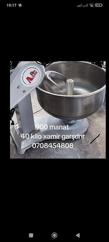 cappuccino aparati: Sənaye tipli xəmir yoğurma qarışdırıcısı - Tutum: 40 kq xəmir — 1